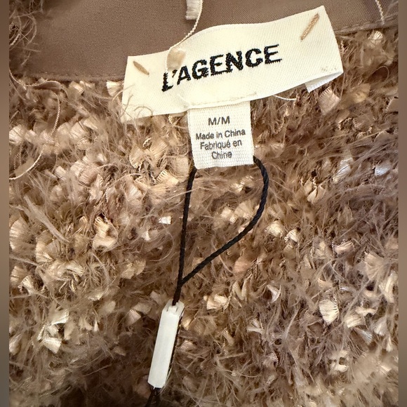 🆕 L’agence Azure Fringe Cardigan Blazer - Picture 3 of 17